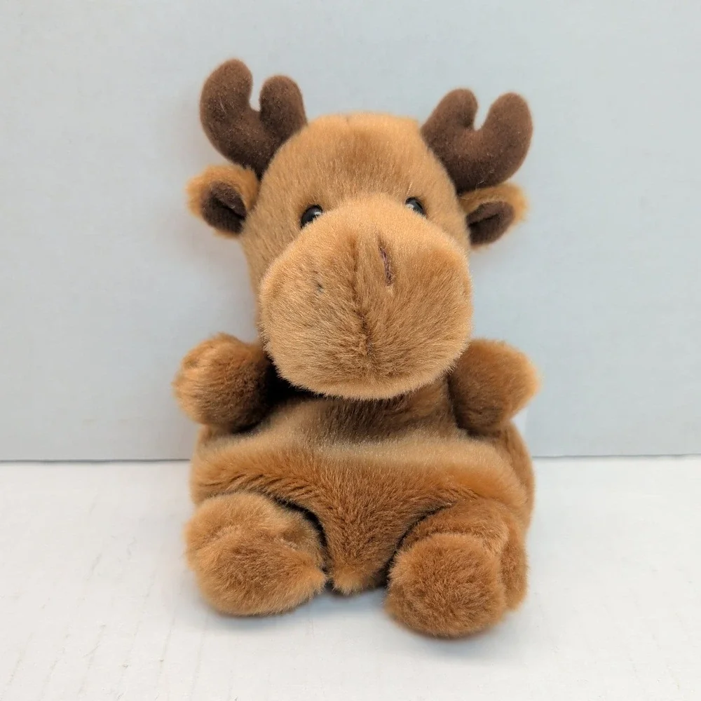 Aurora Palm Pals Plush Bundle Peebs Calico Cat Marty Moose Ladybug Set of 3